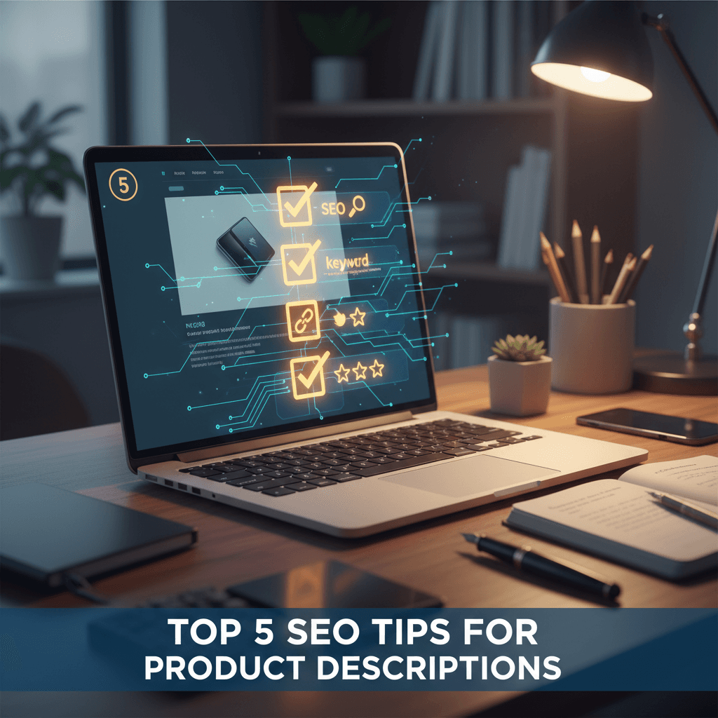 Shopify Product Descriptions: 5 SEO Tips - blog cover